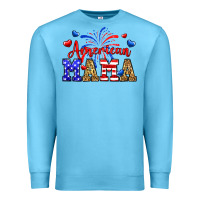 Ocean Blue American mama Premium Sweatshirt - Neo Western