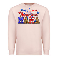 Pale Pink American mama Premium Sweatshirt - Neo Western