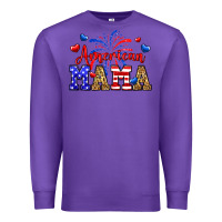 Purple American mama Premium Sweatshirt - Neo Western
