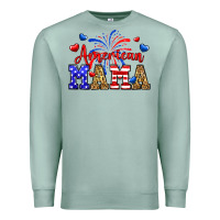 Seafoam American mama Premium Sweatshirt - Neo Western