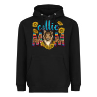 Black western collie mom Heavyweight Hoodie - texasbilliewilder