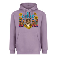 Lavender western collie mom Heavyweight Hoodie - texasbilliewilder