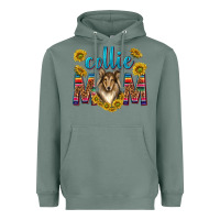 Sage western collie mom Heavyweight Hoodie - texasbilliewilder