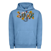 Pigment Pebble Blue western love nurse Urban Hoodie - BarkalooDesign