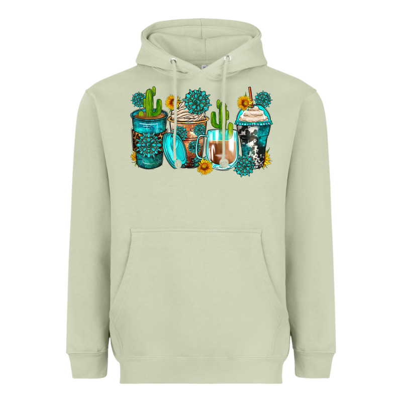 Gemstone Coffee Cups Heavyweight Hoodie by Zillion Design Studio | Teevron