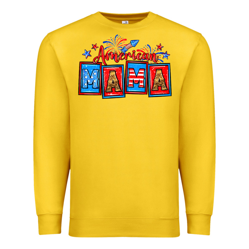 American Mama Premium Sweatshirt by Neo Western | Teevron