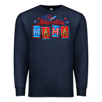Navy American mama Premium Sweatshirt - Neo Western