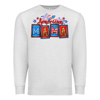 Oatmeal Heather American mama Premium Sweatshirt - Neo Western