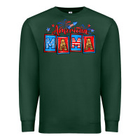 Sports Green American mama Premium Sweatshirt - Neo Western