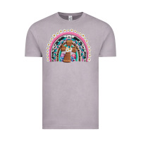 Vintage Zinc easter cross daisy egg rainbow Vintage Tee - Artiststas