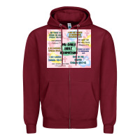 Burgundy daily bible affirmations Zipper Hoodie - MaliasSmallBusiness