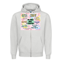 Dove Grey daily bible affirmations Zipper Hoodie - MaliasSmallBusiness