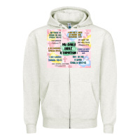 Oatmeal Heather daily bible affirmations Zipper Hoodie - MaliasSmallBusiness
