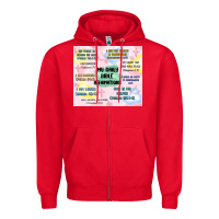 Red daily bible affirmations Zipper Hoodie - MaliasSmallBusiness