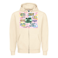 Sandshell daily bible affirmations Zipper Hoodie - MaliasSmallBusiness