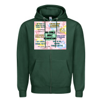 Sports Green daily bible affirmations Zipper Hoodie - MaliasSmallBusiness