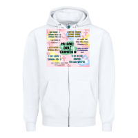 White daily bible affirmations Zipper Hoodie - MaliasSmallBusiness