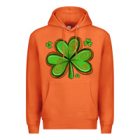 Carrot st patricks day shamrock with glitter Premium Hoodie - Artiststas