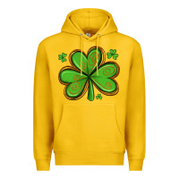 Lemon st patricks day shamrock with glitter Premium Hoodie - Artiststas