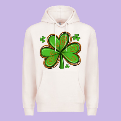 St Patricks Day Shamrock With Glitter Premium Hoodie Designed By Artiststas