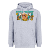 Heather Grey western golden retriever mom Heavyweight Hoodie - texasbilliewilder