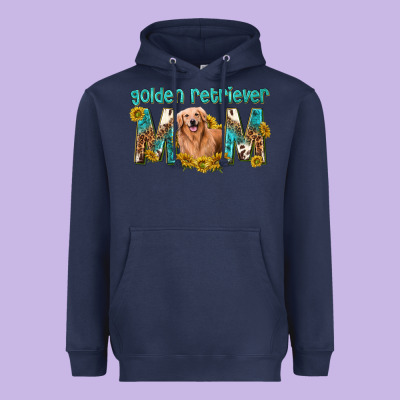 Western Golden Retriever Mom Heavyweight Hoodie Designed By Texasbilliewilder
