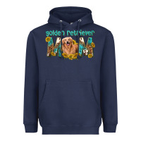 Navy western golden retriever mom Heavyweight Hoodie - texasbilliewilder