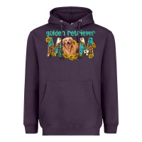 Plum western golden retriever mom Heavyweight Hoodie - texasbilliewilder