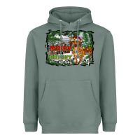 Sage merry and bright  dachshund with farm Heavyweight Hoodie - RanaPortraitStore