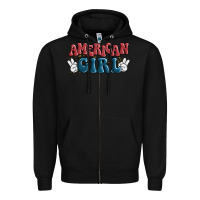Black american girl Zipper Hoodie - MaliasSmallBusiness