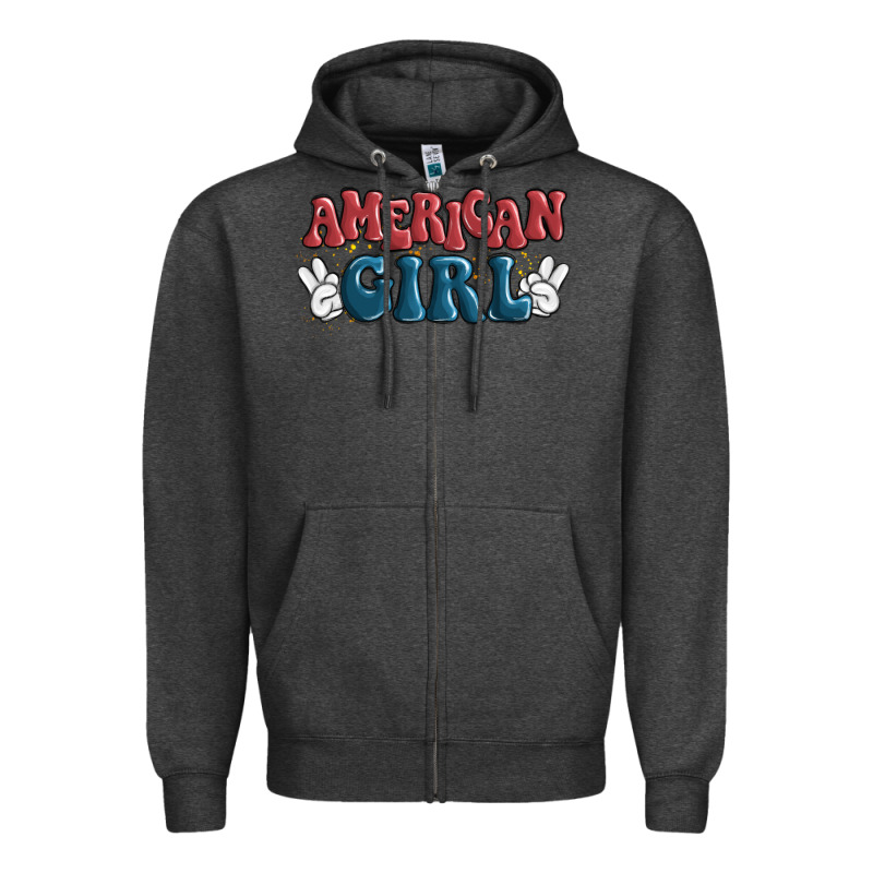 American Girl Zipper Hoodie by MaliasSmallBusiness | Teevron