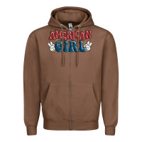 Chestnut american girl Zipper Hoodie - MaliasSmallBusiness