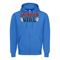 True Royal american girl Zipper Hoodie - MaliasSmallBusiness