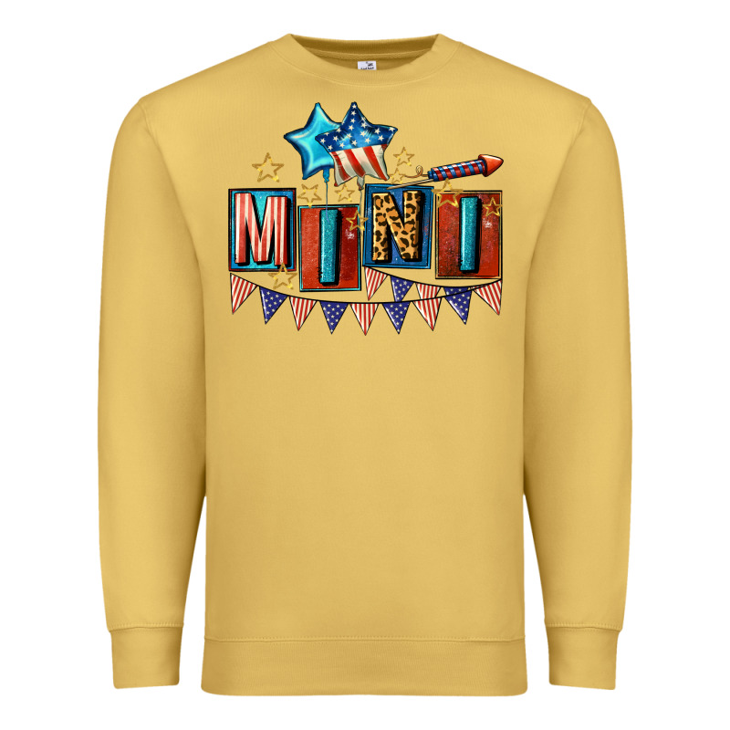 American Mini 4th Of July Premium Sweatshirt by CowGirlArtShop | Teevron