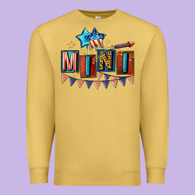American Mini 4th Of July Premium Sweatshirt Designed By Cowgirlartshop