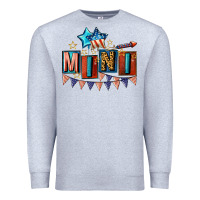 Heather Grey American Mini 4th of july Premium Sweatshirt - CowGirlArtShop