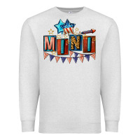Oatmeal Heather American Mini 4th of july Premium Sweatshirt - CowGirlArtShop