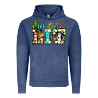 Vintage Denim western lets get lit ado Vintage Hoodie - AdoDesignShop