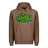 Chestnut st patricks day lucky western hearts Premium Hoodie - Artiststas