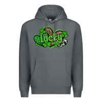 Rock st patricks day lucky western hearts Premium Hoodie - Artiststas