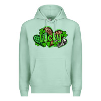 Seafoam st patricks day lucky western hearts Premium Hoodie - Artiststas