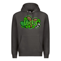 Smoke st patricks day lucky western hearts Premium Hoodie - Artiststas
