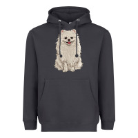 Smoke white pomeranian Heavyweight Hoodie - RanaPortraitStore