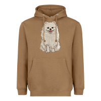 Toasted Coconut white pomeranian Heavyweight Hoodie - RanaPortraitStore