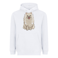 White white pomeranian Heavyweight Hoodie - RanaPortraitStore