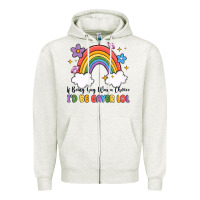 Oatmeal Heather if being gay was a choice i'd be gayer lol Zipper Hoodie - MaliasSmallBusiness