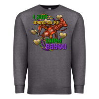 Charcoal Heather crawfish i just want to be loved bayou Premium Sweatshirt - FaDigitalArtStudio