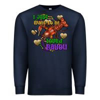 Navy crawfish i just want to be loved bayou Premium Sweatshirt - FaDigitalArtStudio