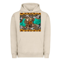 Pigment French Oak western boots and sunflowers tumbler Urban Hoodie - Jasminsmagicworld