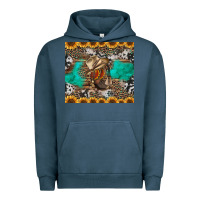 Pigment Midnight Navy western boots and sunflowers tumbler Urban Hoodie - Jasminsmagicworld